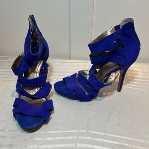 BCBGeneration Strappy Royal Blue Heels